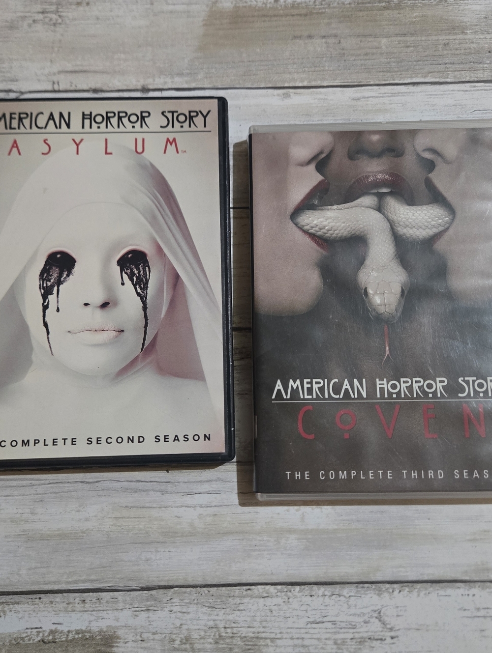 American Horror Story Seasons 2 and 3 DVDs